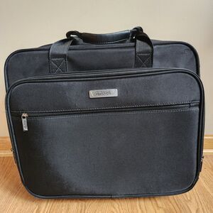 Kenneth Cole Reaction Rolling Bag Black Laptop Carry-On Suitcase Luggage